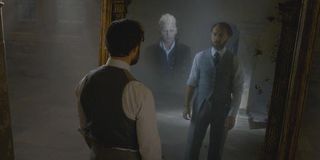 Dumbledore and Grindelwald in the mirror