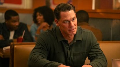 John Cena as Peacemaker in the Peacemaker season 2 finale.