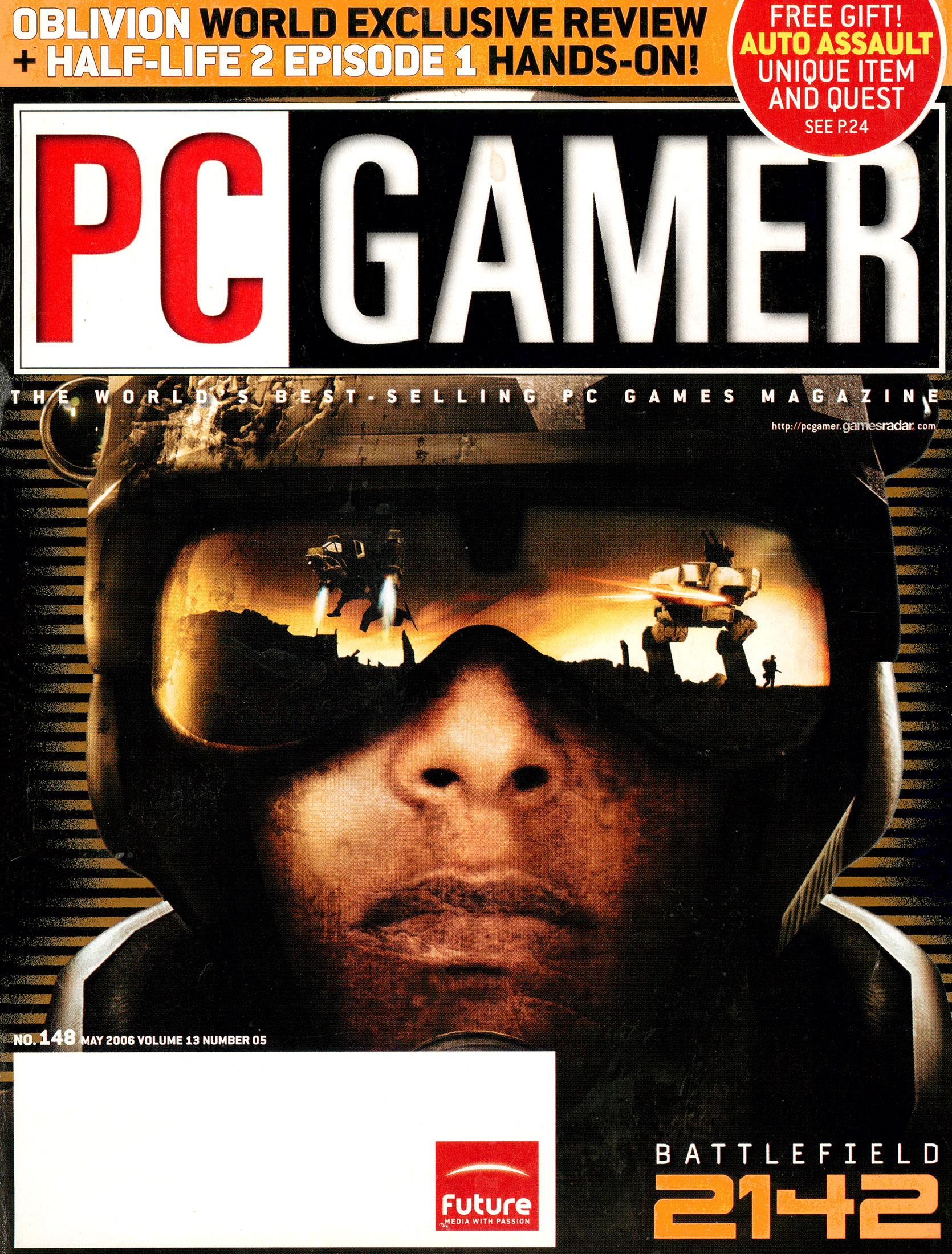 PC Gamer US issue #148: Battlefield 2142 cover