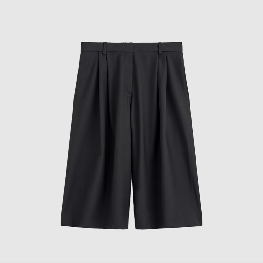 COS, Pleated Wool-Blend Culottes