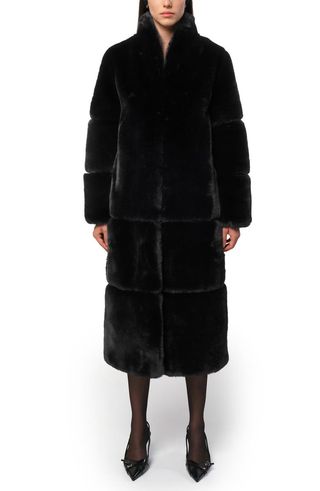 Sylke Pluche™ Faux Fur Longline Coat