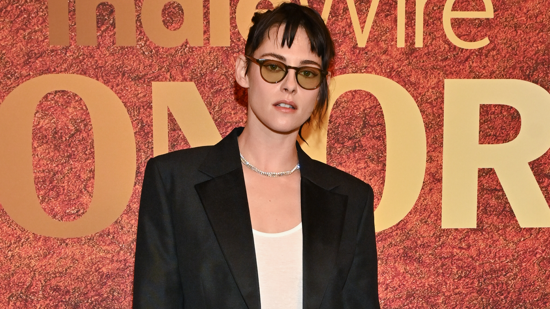 Kristen Stewart attended an award season ceremony in Calvin Klein underwear-as-outerwear