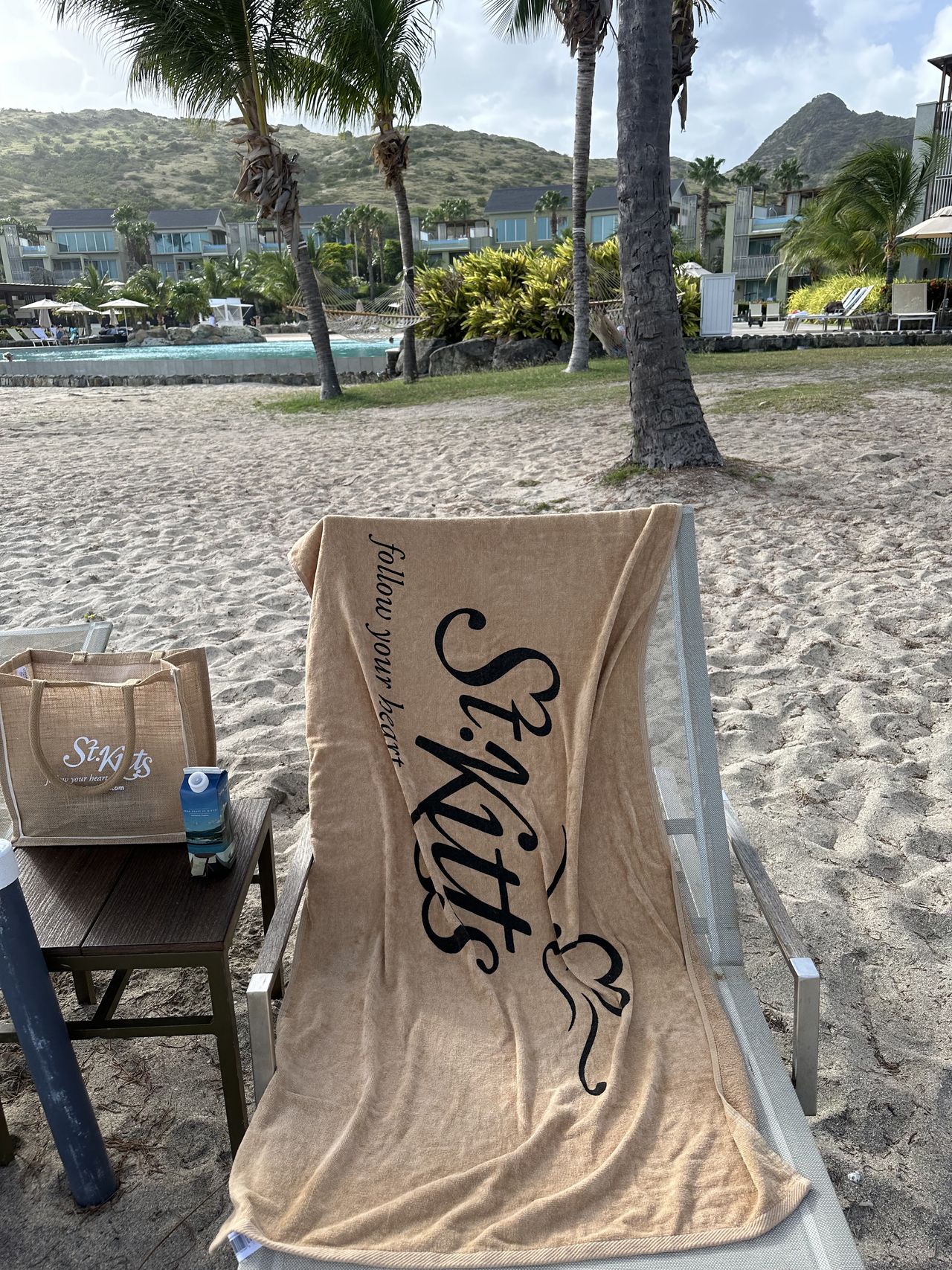 The beach at Park Hyatt St. Kitts