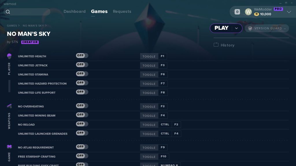 No Man's Sky trainer and cheats Is it possible to cheat on PS4, Xbox