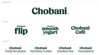 Chobani logo variations