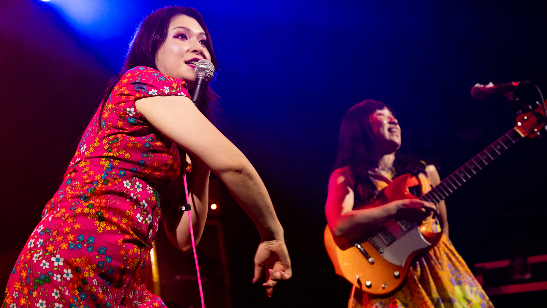 Accorinrin of Otoboke Beaver performs onstage during a concert at the Electric Ballroom on June 21, 2026 in London, England