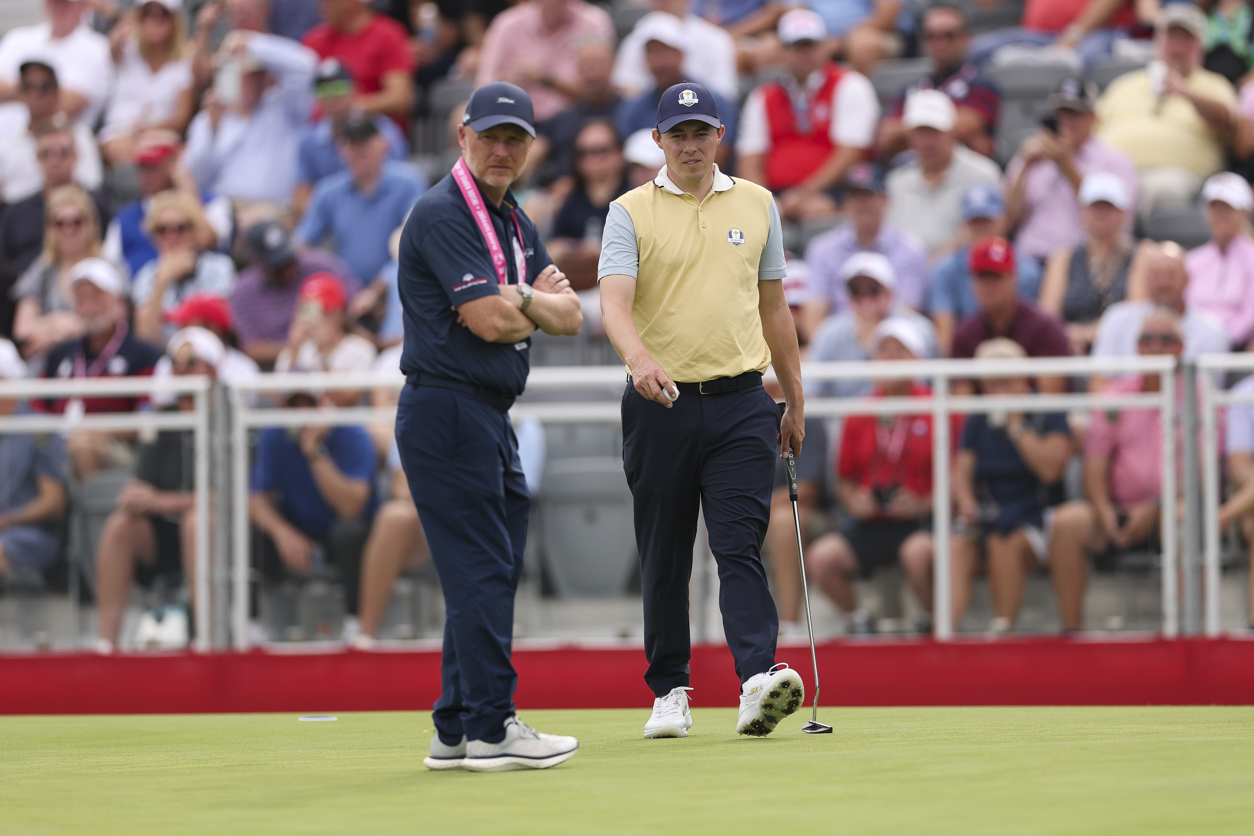 Phil Kenyon and Matt Fitzpatrick at the 2025 Ryder Cup