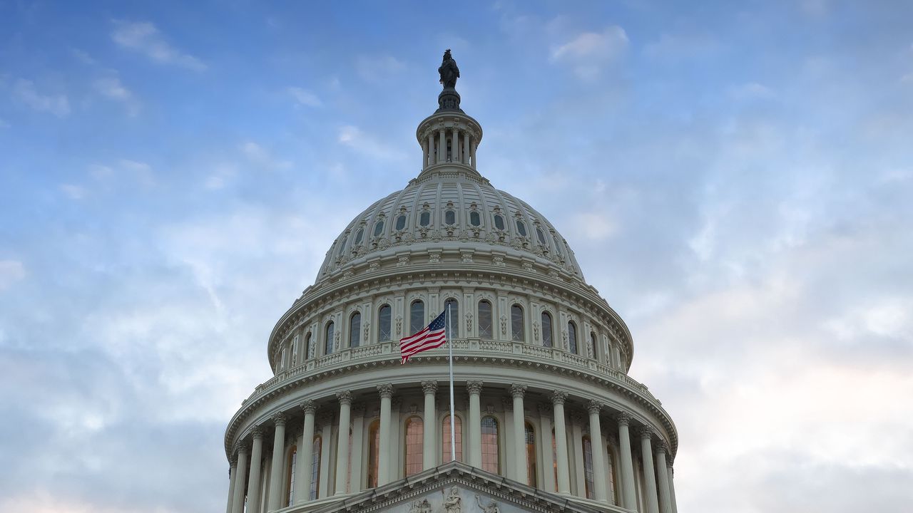 top of the U.S. capitol building