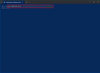 Disable removable drive scanning using PowerShell