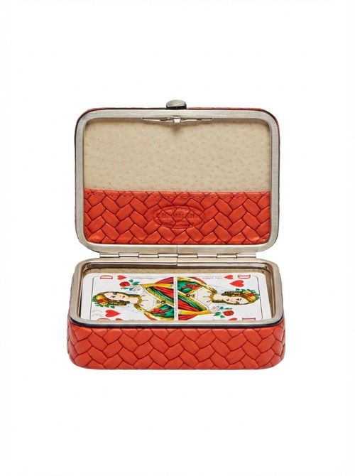 F. Hammann Woven Leather Cards Set