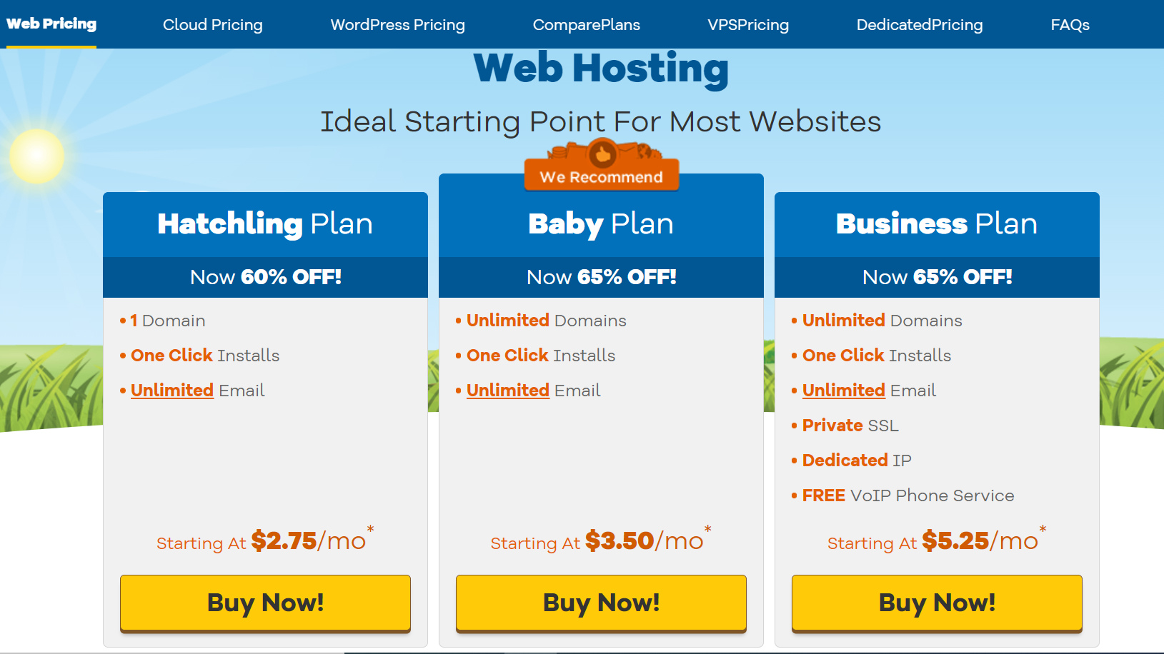 HostGator pricing