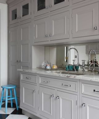 neutral kitchen cabinetry with sink