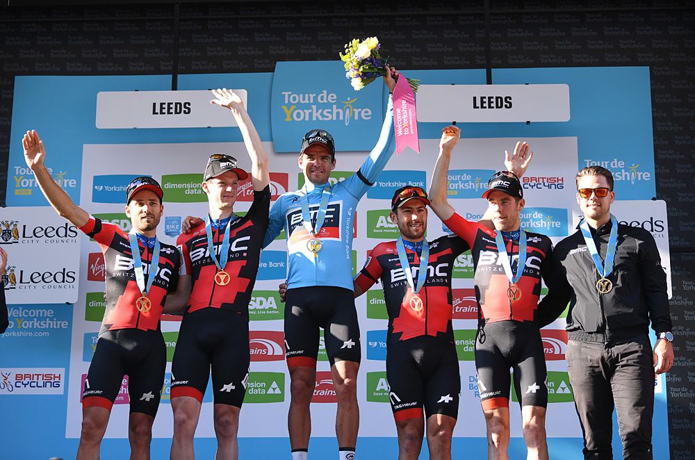 Greg Van Avermaet (BMC) wins the overall title at Tour de Yorkshire