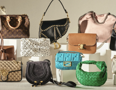 A group shot of all the iconic handbags chosen by our fashion editor