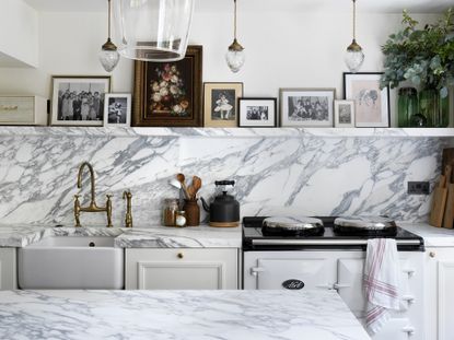 kitchen countertop materials, Blakes London marble kitchen