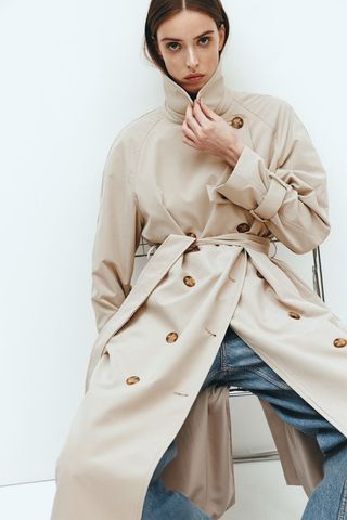 Double-Breasted Trench Coat