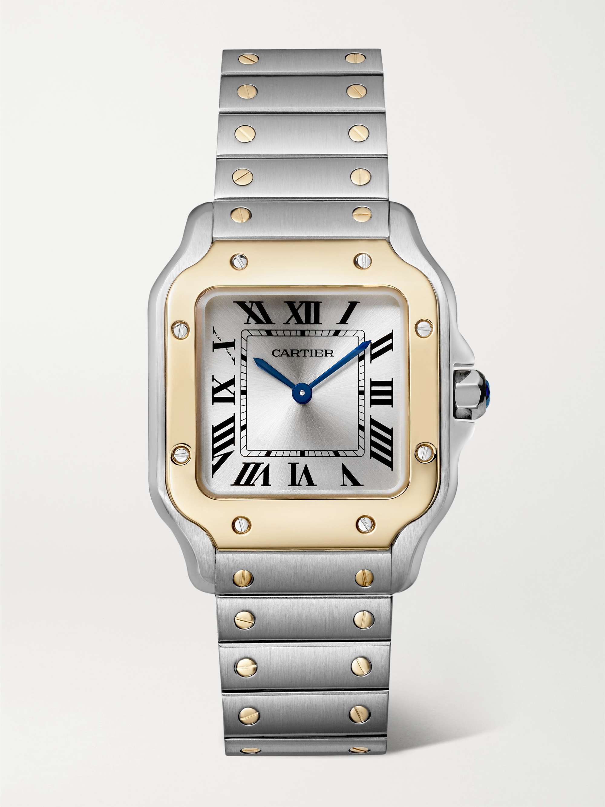 Santos De Cartier 34.5mm Stainless Steel and 18-Karat Gold Watch
