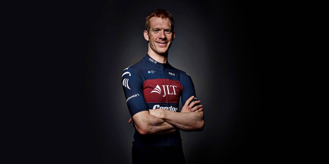 Ed Clancy shows off the new kit