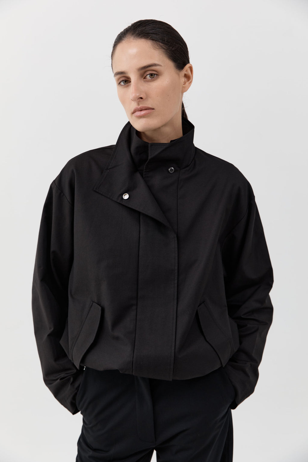 Canvas Flight Jacket - Black