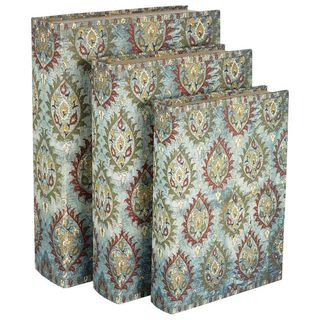 Blue Ottoman Box Files, Set of 3