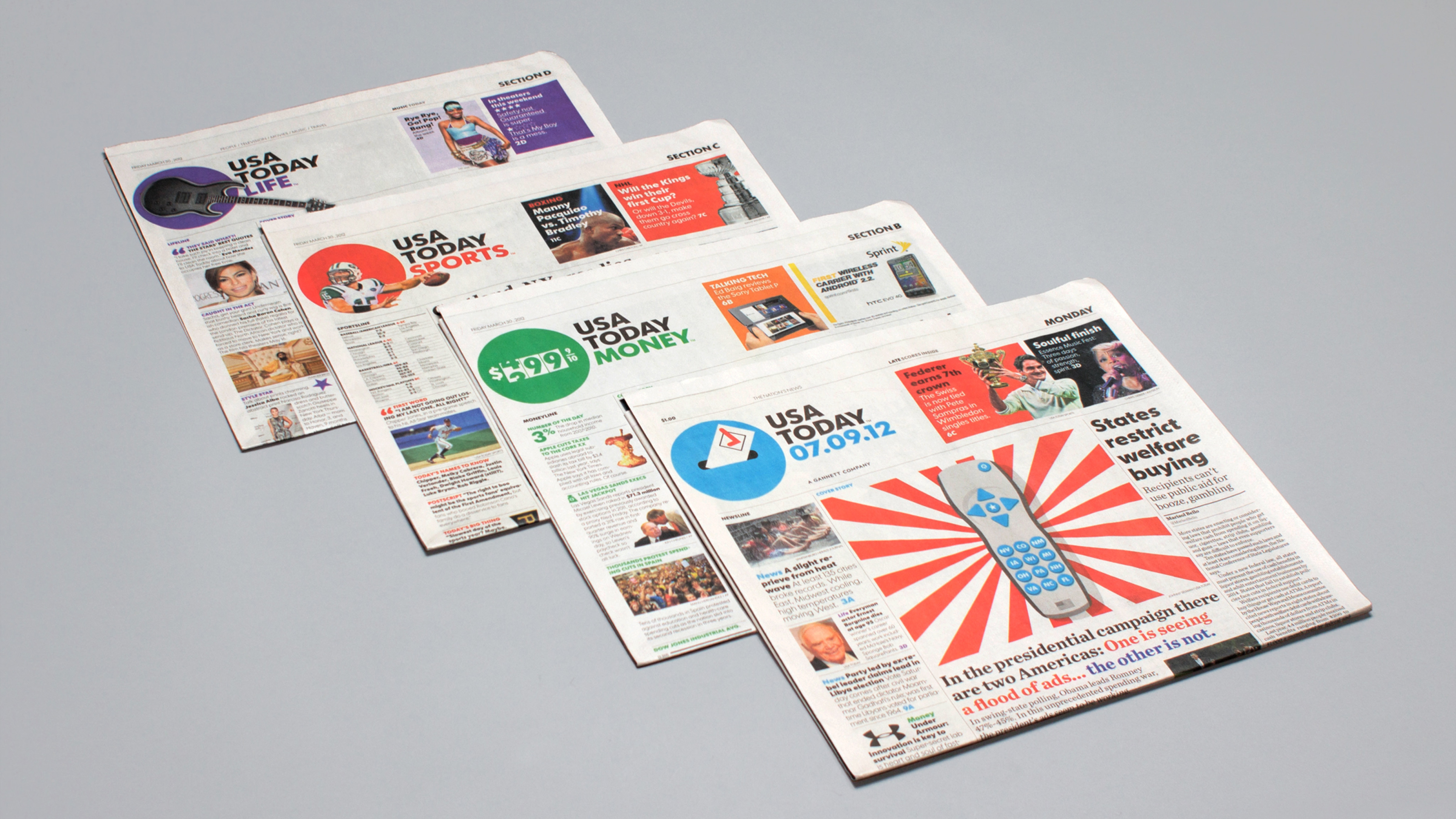 USA Today newspaper rebrand by JKR