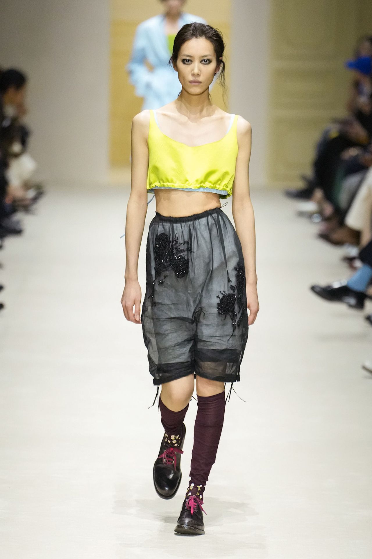 A runway look from the Prada Fall 2026 collection
