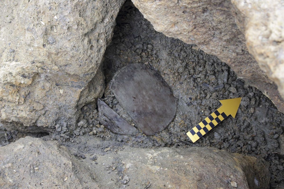 This Bronze Age wooden box was found in the Swiss Alps.