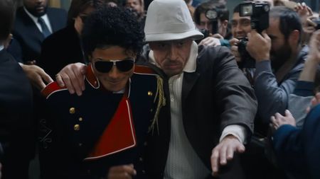 KeiLyn Durrel Jones and Jafaar Jackson in the Michael movie.
