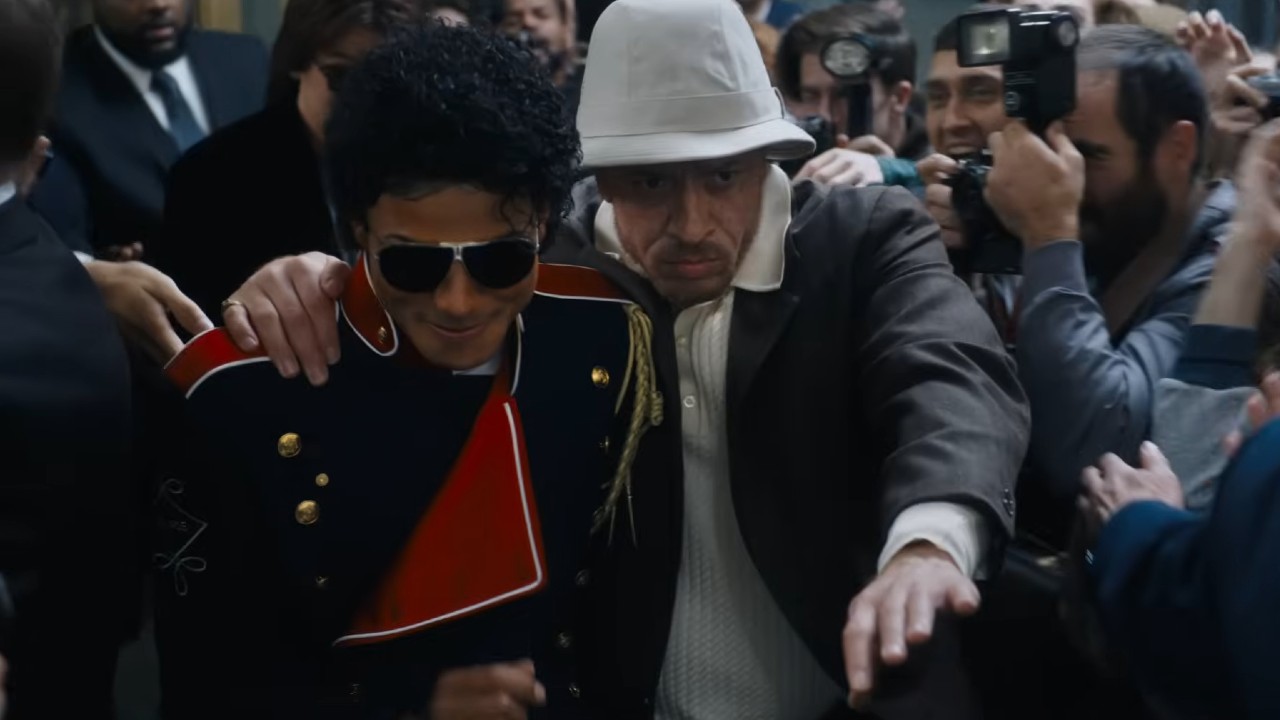 KeiLyn Durrel Jones and Jafaar Jackson in the Michael movie.