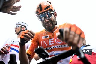 Sticky situation for Filippo Ganna resolved with 200 CHF fine after taking victory at Dwars door Vlaanderen