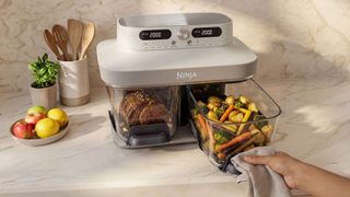 Ninja launches Crispi DualZone air fryer, with twin glass dishes for cooking two dishes at once 