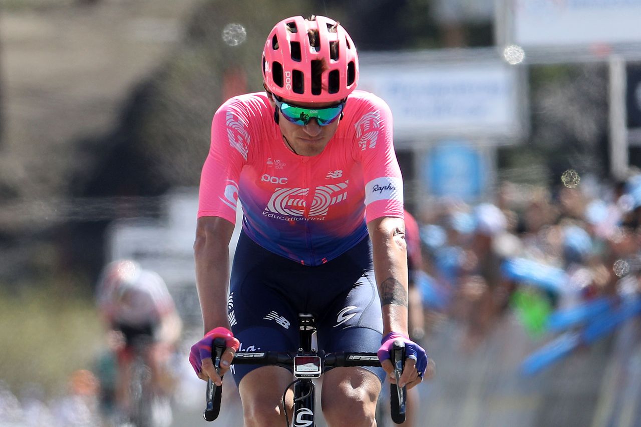 He may have only finished second on stage 2 of the 2019 Tour of California, but it was enough to give Tejay van Garderen (EF Education First) the race leader's jersey