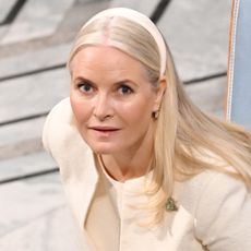Norwegian Crown Princess Mette-Marit attends the Nobel Peace Prize ceremony on December 10, 2025 in Oslo, Norway