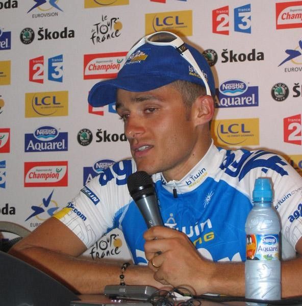 Calzati at the press conference.