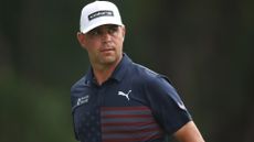 Gary Woodland of the United States walks the fifth green during the second round of the Charles Schwab Challenge at Colonial Country Club on May 24, 2024
