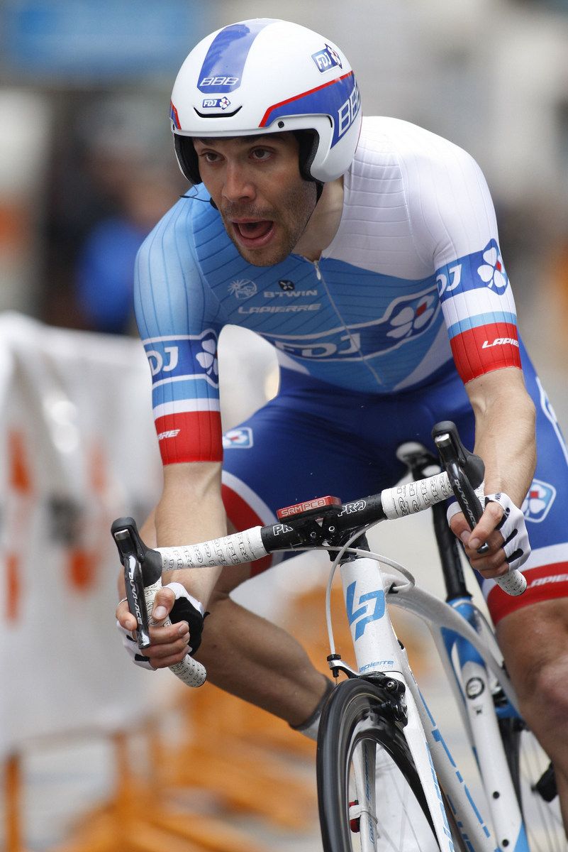 Thibaut Pinot dropped off the podium following the time trial