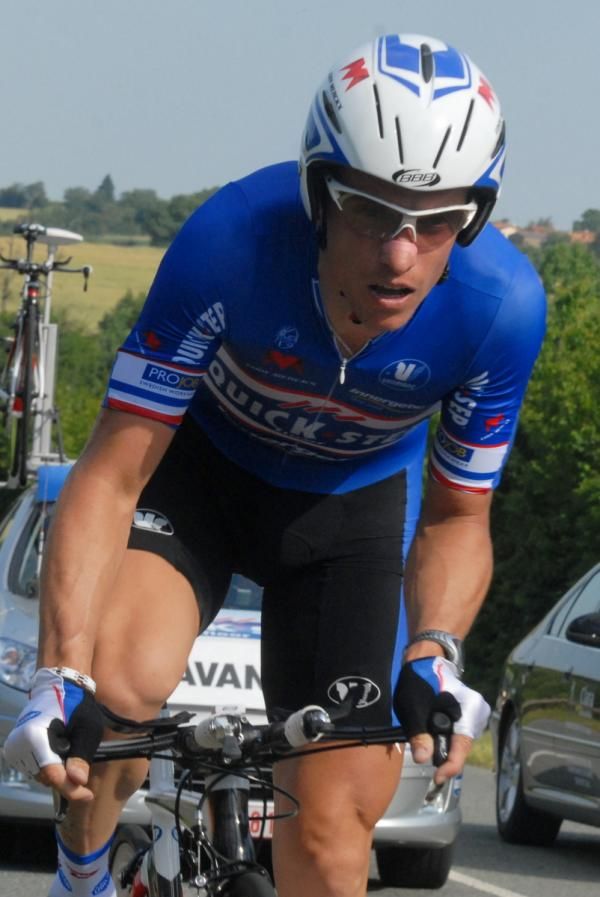 Sylvain Chavanel was chasing another French time trial title.