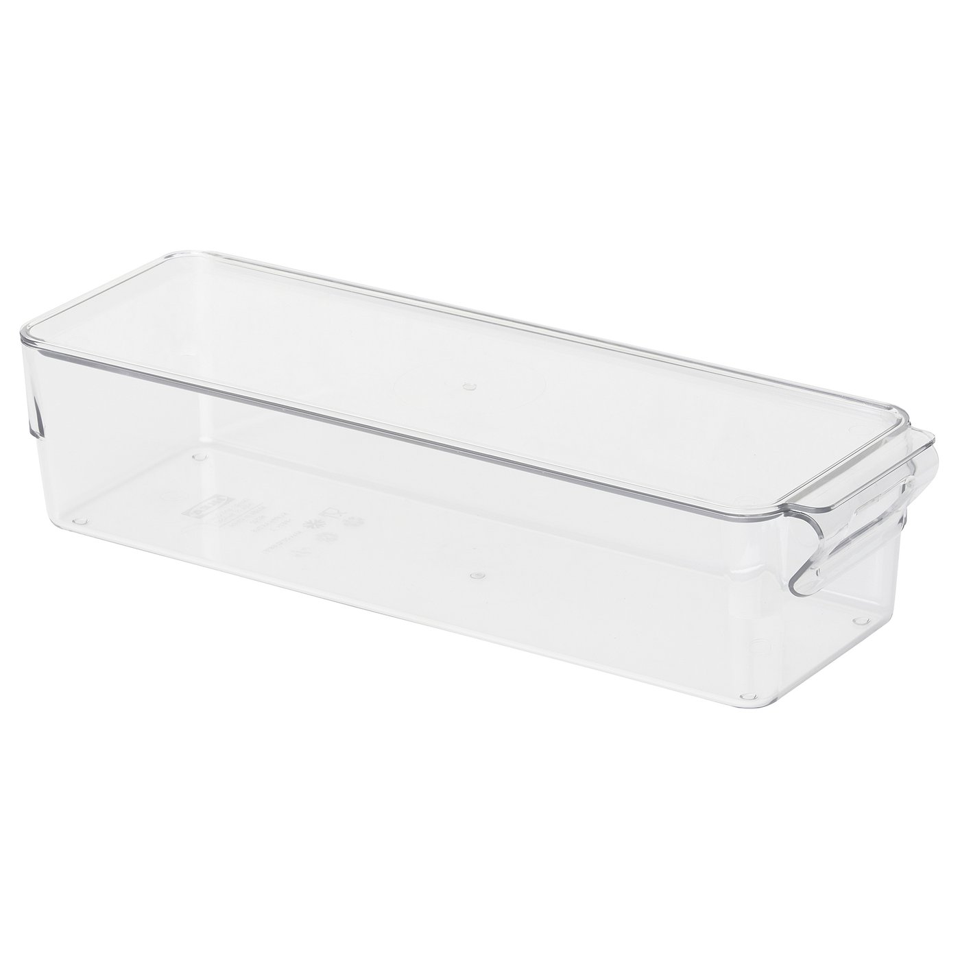 Klippkaktus Storage Box for Fridge - Clear 12 &amp;frac12;x4x3 &amp;frac14; "