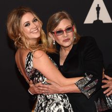 Billie Lourd and Carrie Fisher