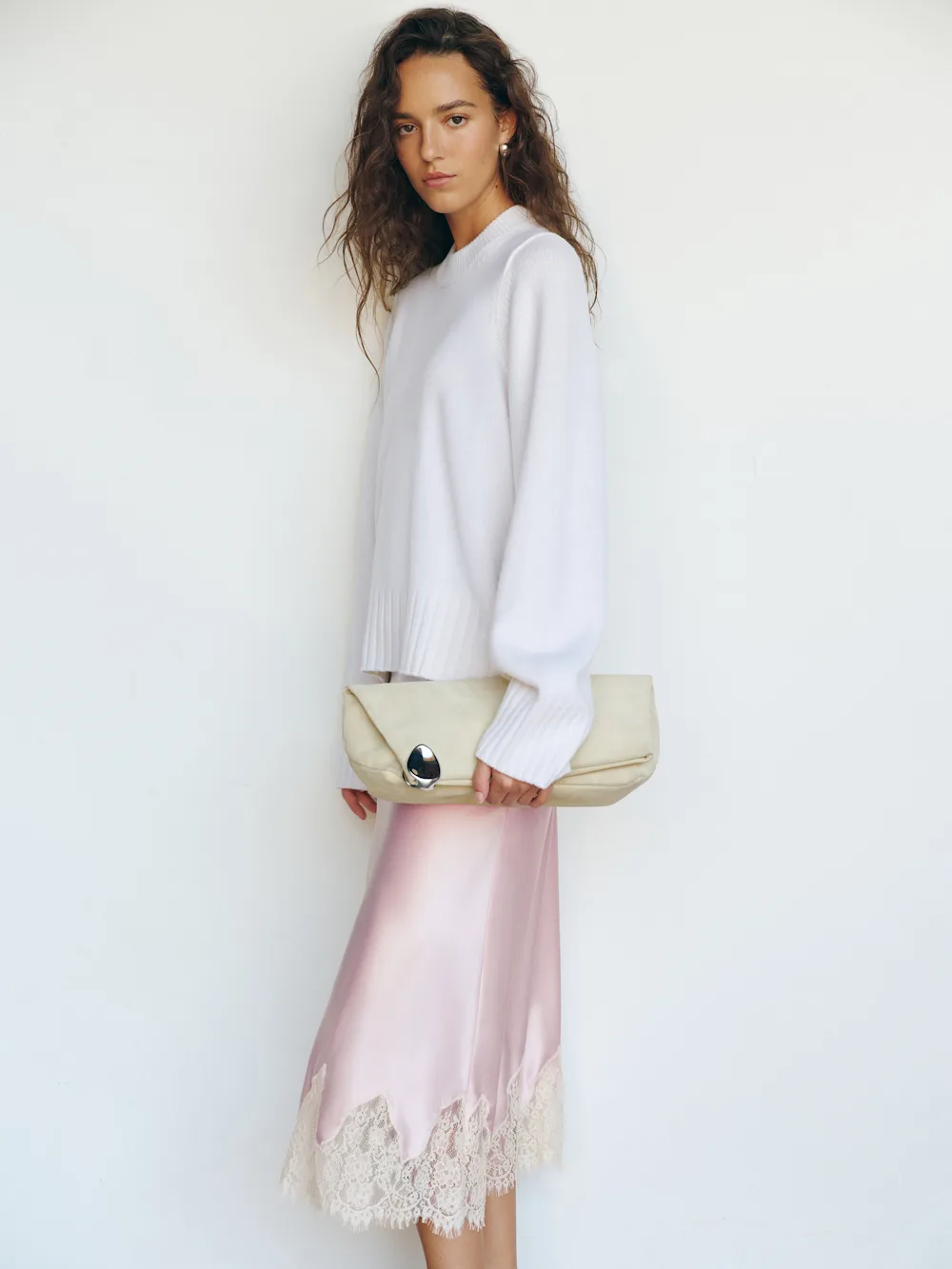 Reformation, Carolina Silk Skirt