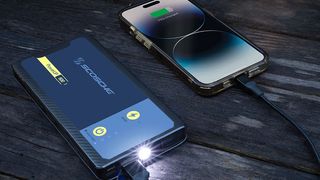 Scosche PowerUp 600 charging an iPhone.
