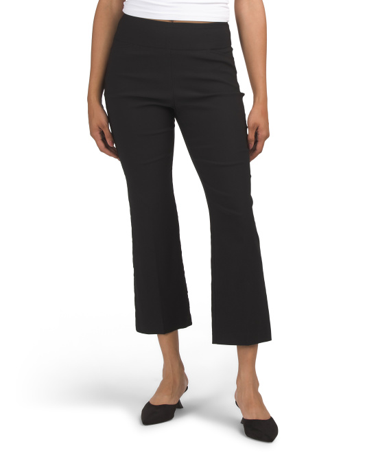 COUNTERPARTS, Cat Eye Faux Welt Pocket Bootcut Pants