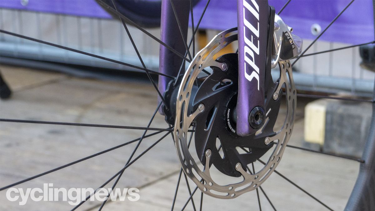 Podium bikes at the women's Omloop Het Nieuwsblad