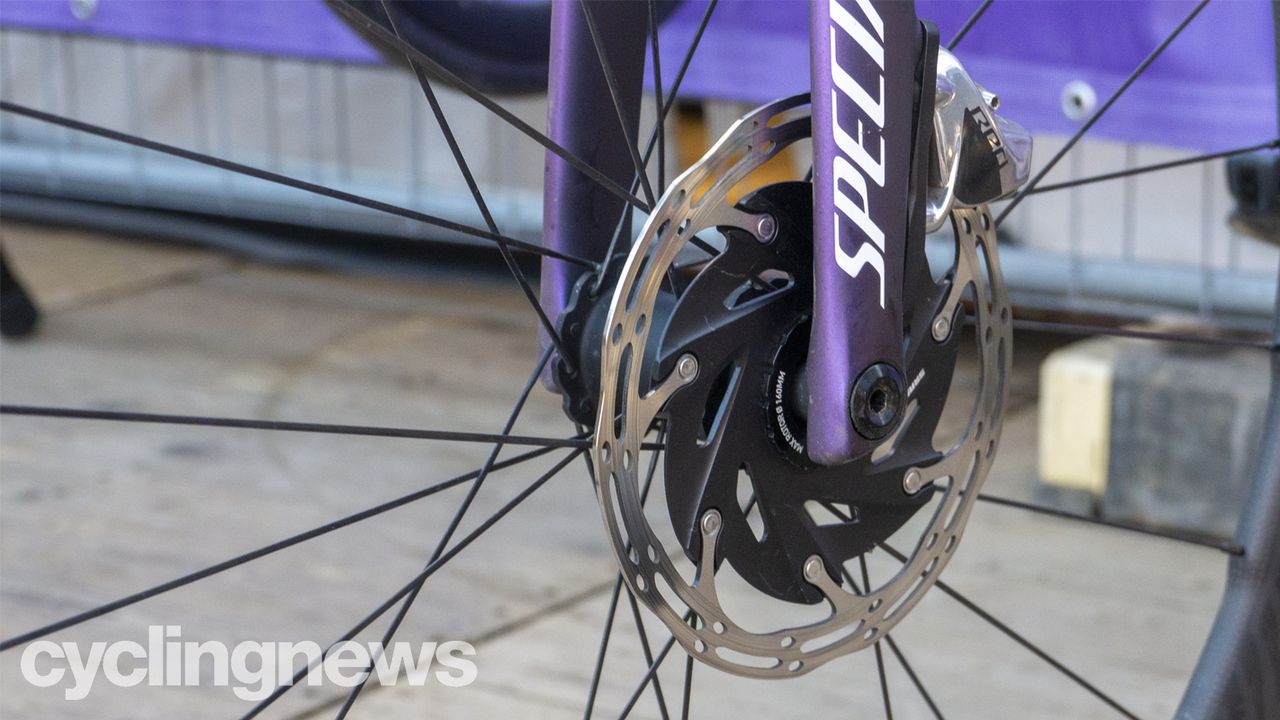 Podium bikes at the women's Omloop Het Nieuwsblad