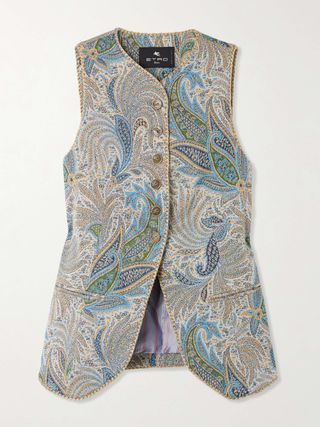 Jacquard-Knit Vest