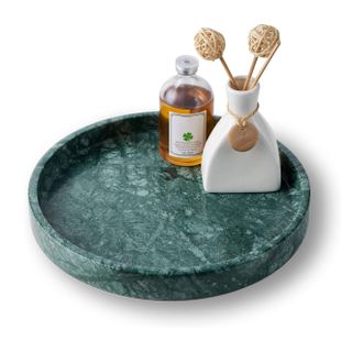 Italian Marble Round Vanity Tray