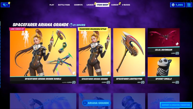 Fortnite Ariana Grande