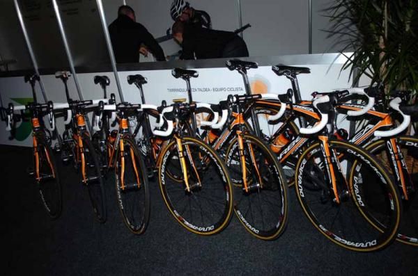 The Euskaltel 2012 team bikes