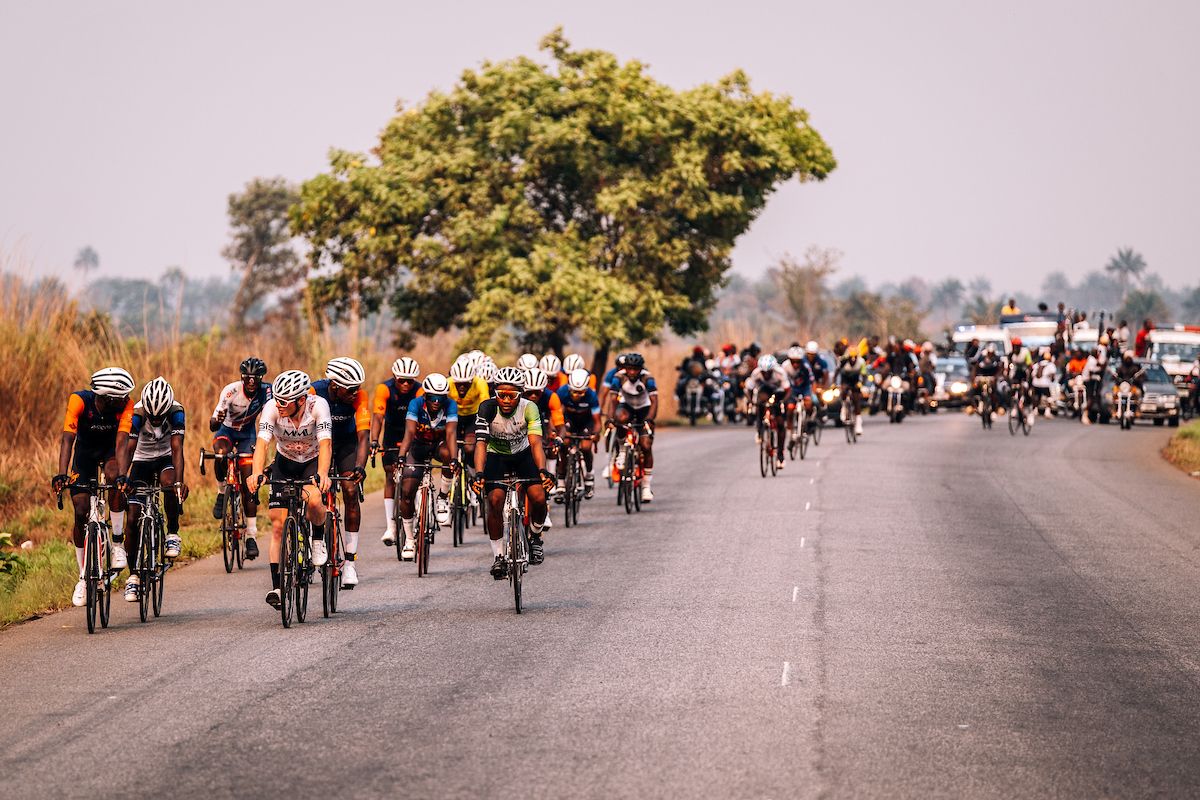 Picture by Oskar ScarsbrookSWpixcom 2630042023 Cycling SIS Science in Sport Tour de Lunsar 2023 Sierra Leone Africa