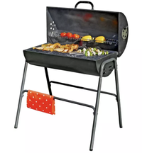 Argos Home Charcoal Oil Drum BBQ with Warming Rack | £40 at Argos